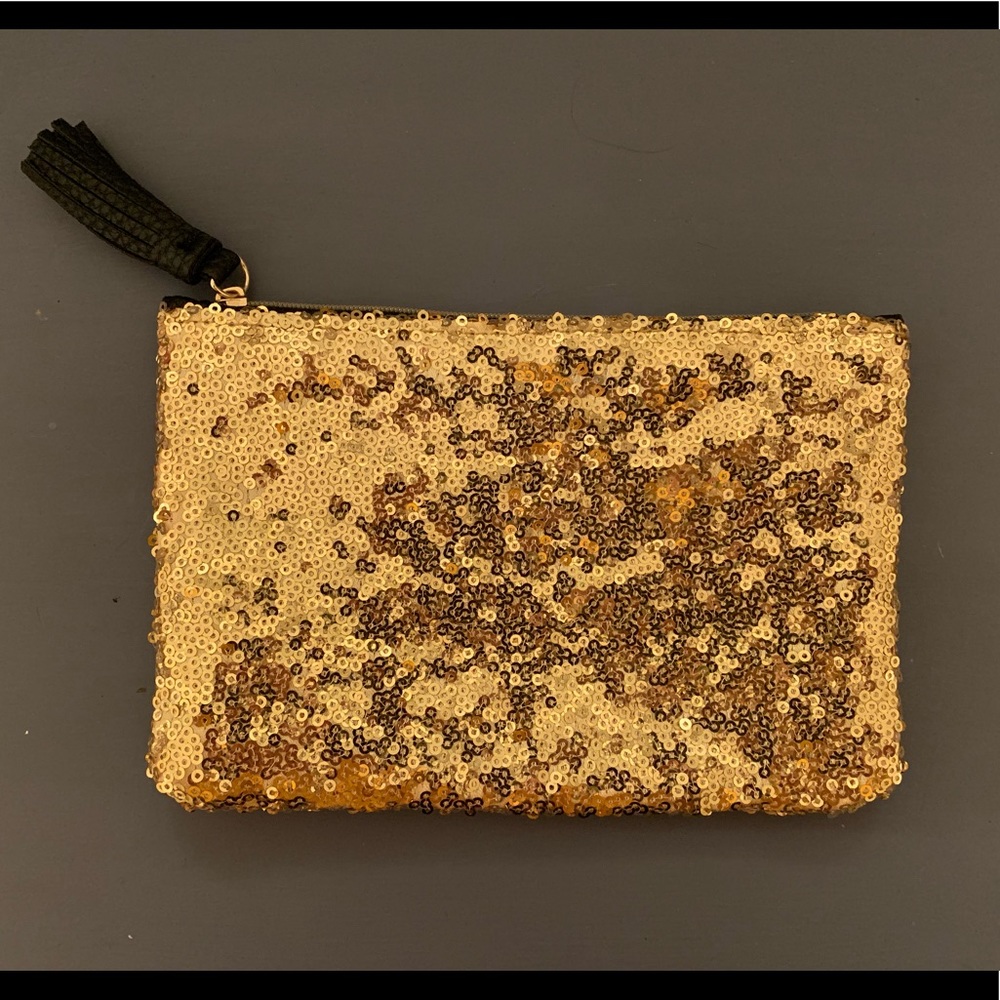 Sequin Zip Pouch